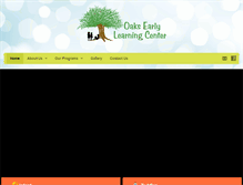 Tablet Screenshot of oaksearlylearningcenter.com